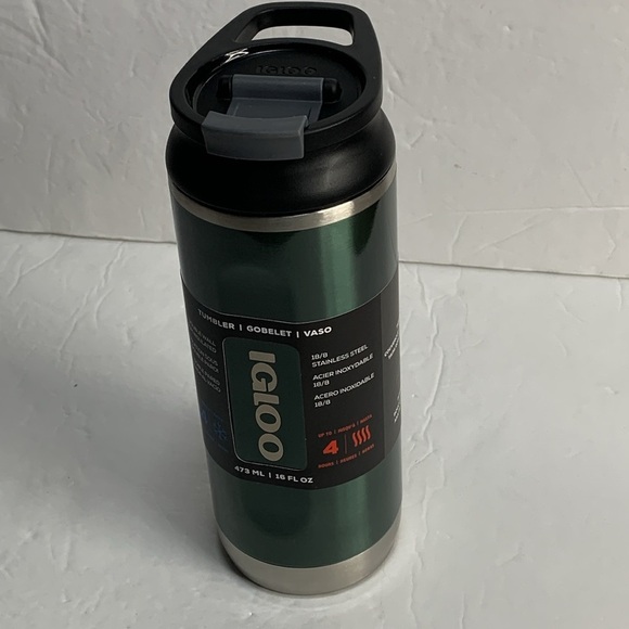 Igloo 16 oz Insulated Tumbler Flip N Sip Green NWT - Picture 13 of 15